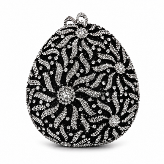 Midnight Petal Clutch