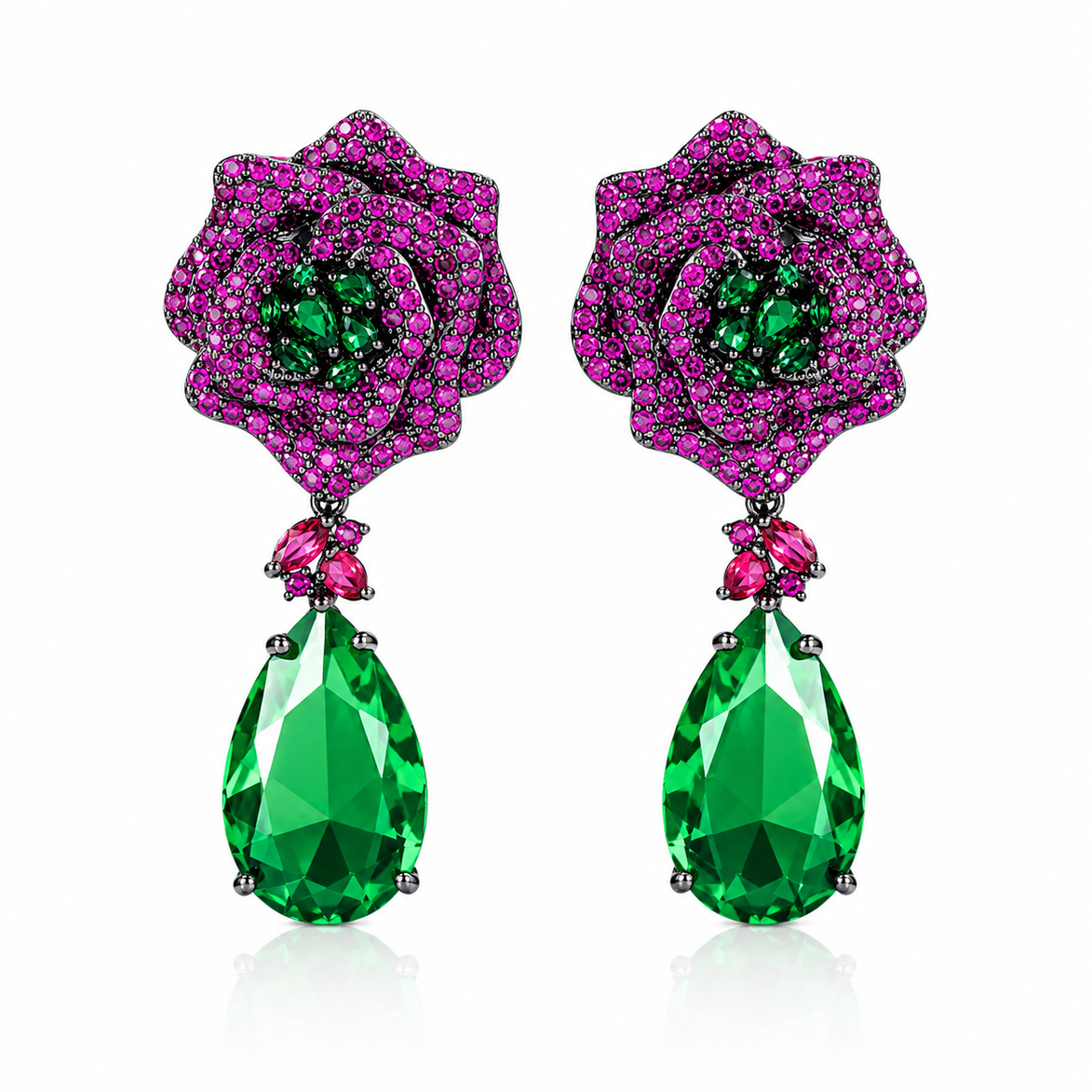 Emerald Bloom Earrings