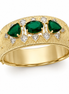 The Gilded Emerald Cuff