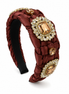 Bordeaux Gold Headband