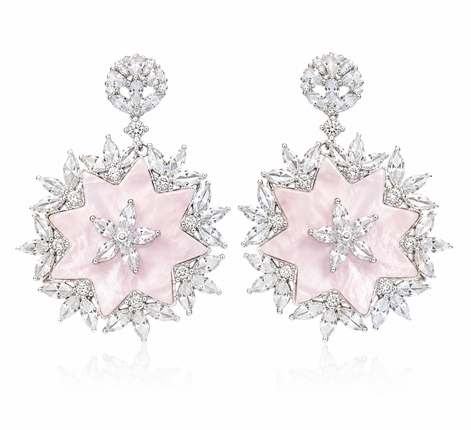 Pink Starburst Earrings