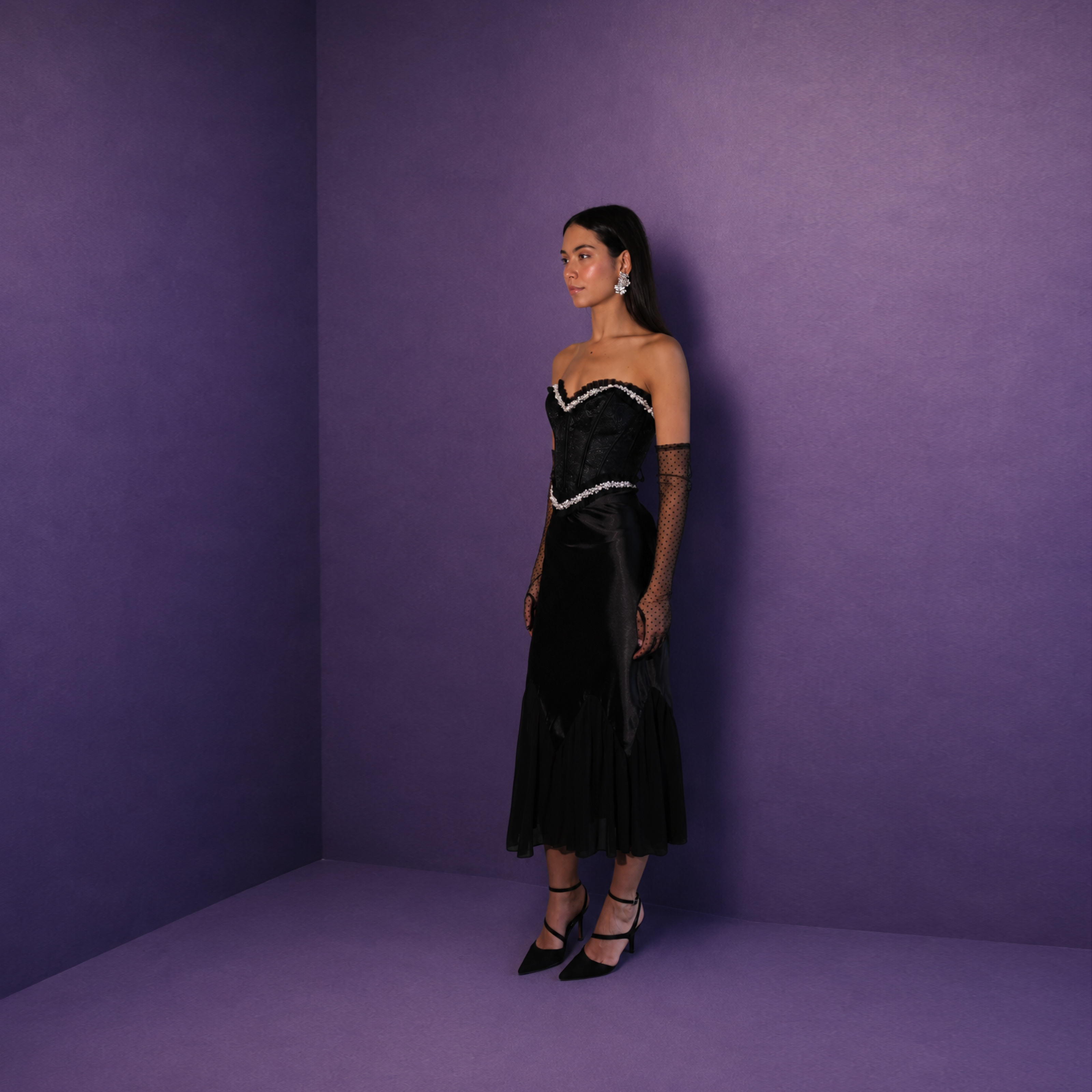Black Pleated Skirt