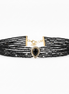 Noir Crystal Teardrop Choker