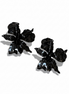 Petal Noir Earrings