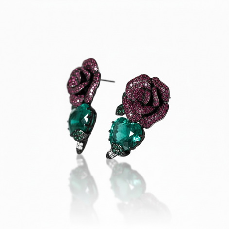 Enchanted Rose Garden Earrings