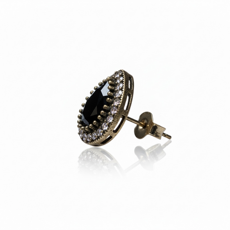 Noir Teardrop Earrings