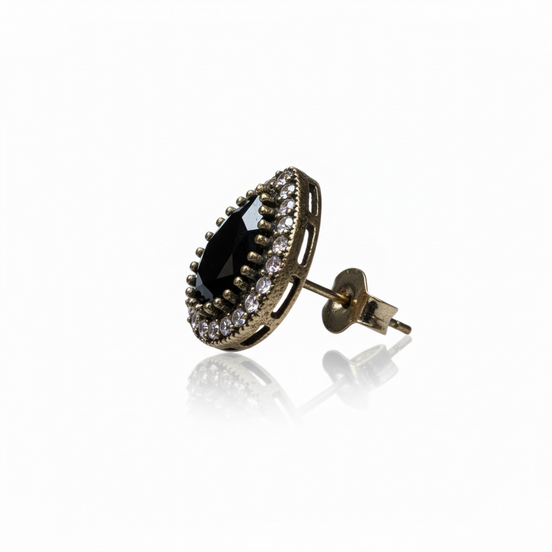 Noir Teardrop Earrings