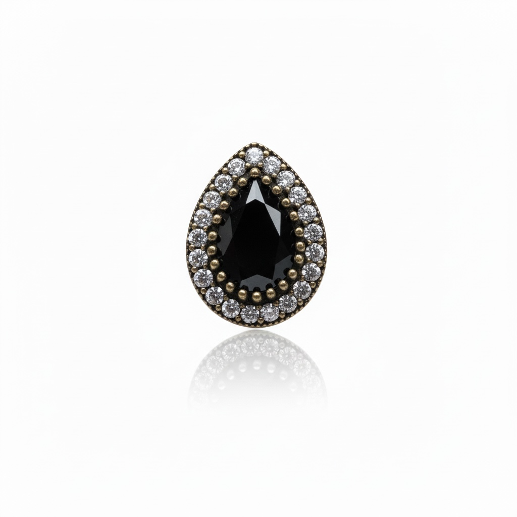 Noir Teardrop Earrings