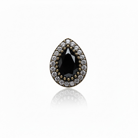 Noir Teardrop Earrings