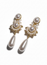 Pearl Drop Statement Earrings