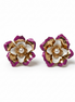 Bloom Enamel Pearl Studs