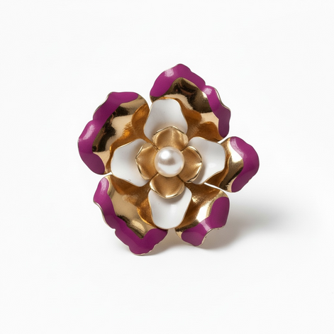 Bloom Enamel Pearl Studs