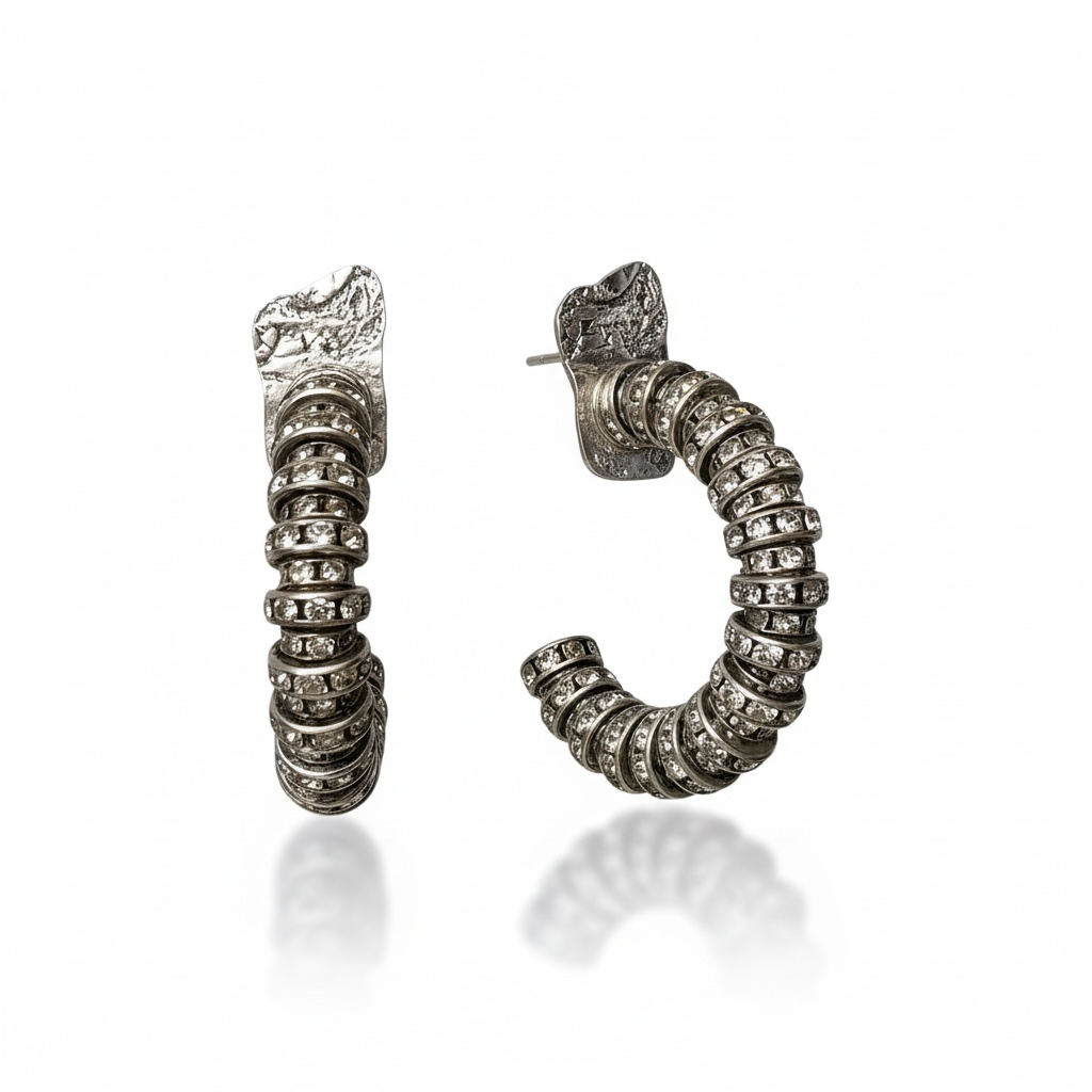 Eclipse Orbit Crystal Hoops