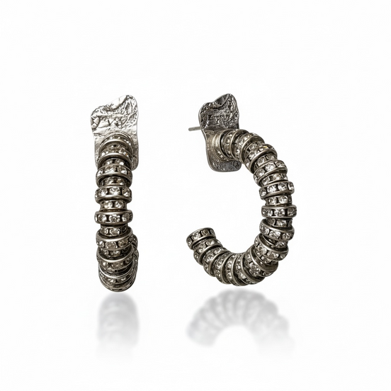 Eclipse Orbit Crystal Hoops