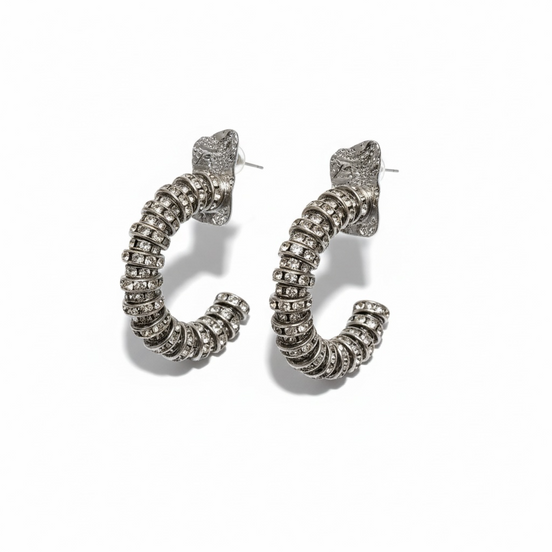 Eclipse Orbit Crystal Hoops