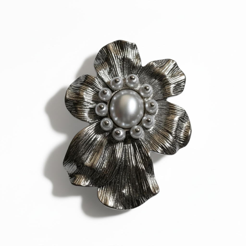 Petal Pearl Statement Earrings