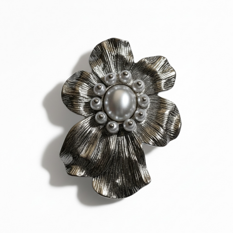 Petal Pearl Statement Earrings