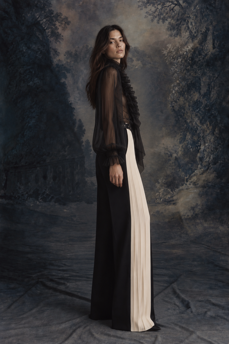 Raven Ruffle Shirt