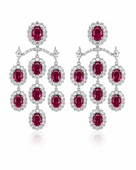 Ruby Empress Earrings