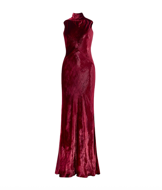 Cherry Velvet dress