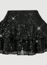 Midnight Ruffle Mini Skirt