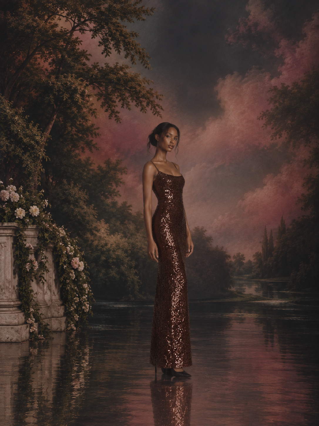 Nicole Sequin Dress