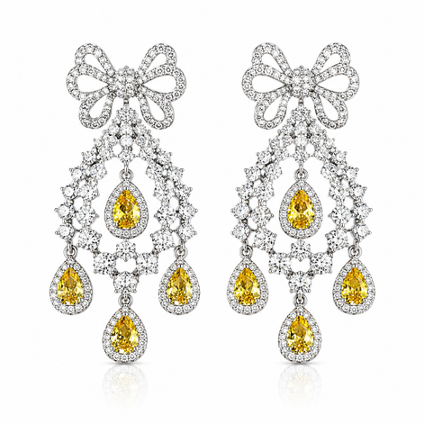 Citrine Chandelier Earrings