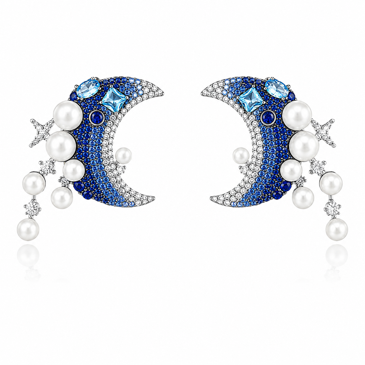 Celeste Crescent Earrings