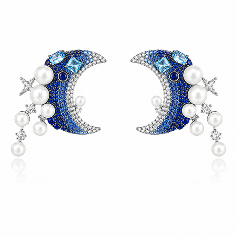 Celeste Crescent Earrings