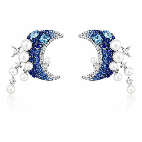 Celeste Crescent Earrings