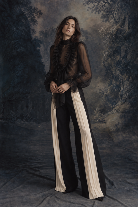 Raven Ruffle Shirt