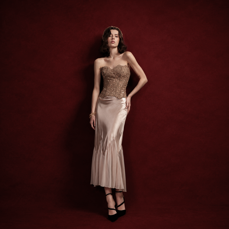 Nude Embellished Corset