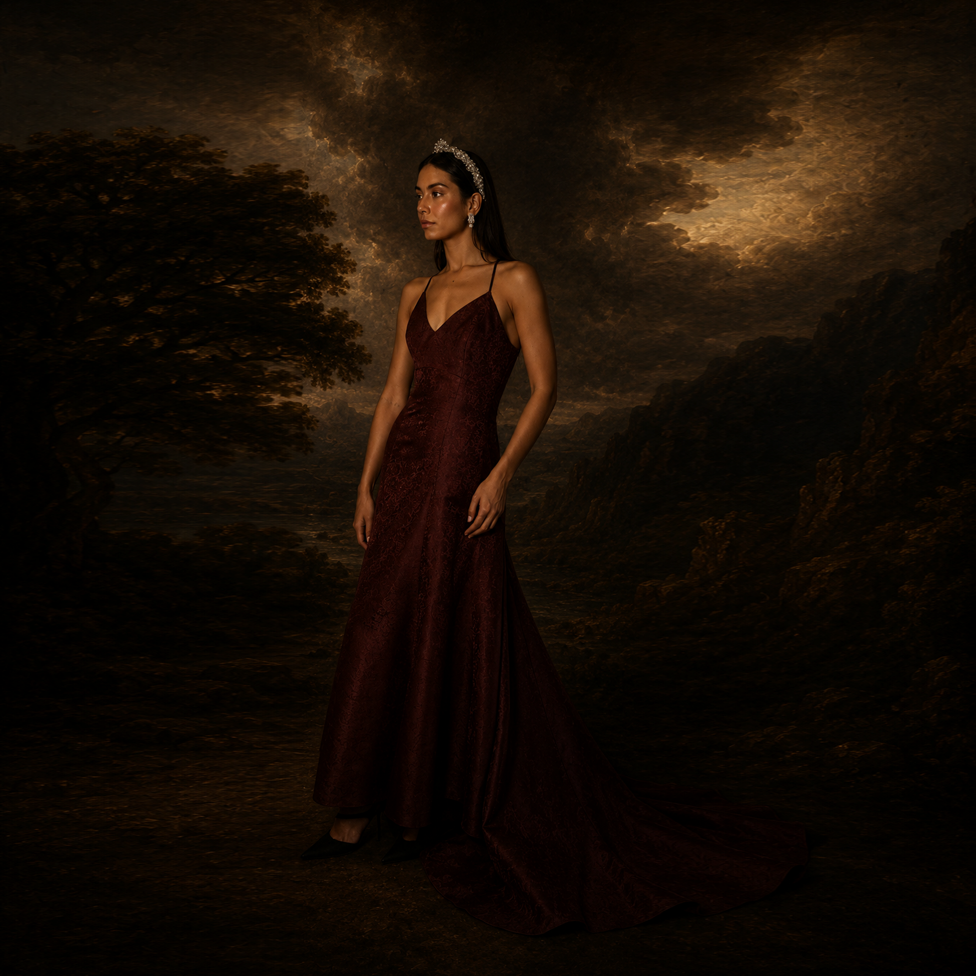 Bordeaux Gown