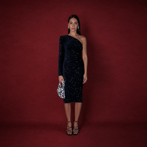 Midnight Sky Sequin Dress