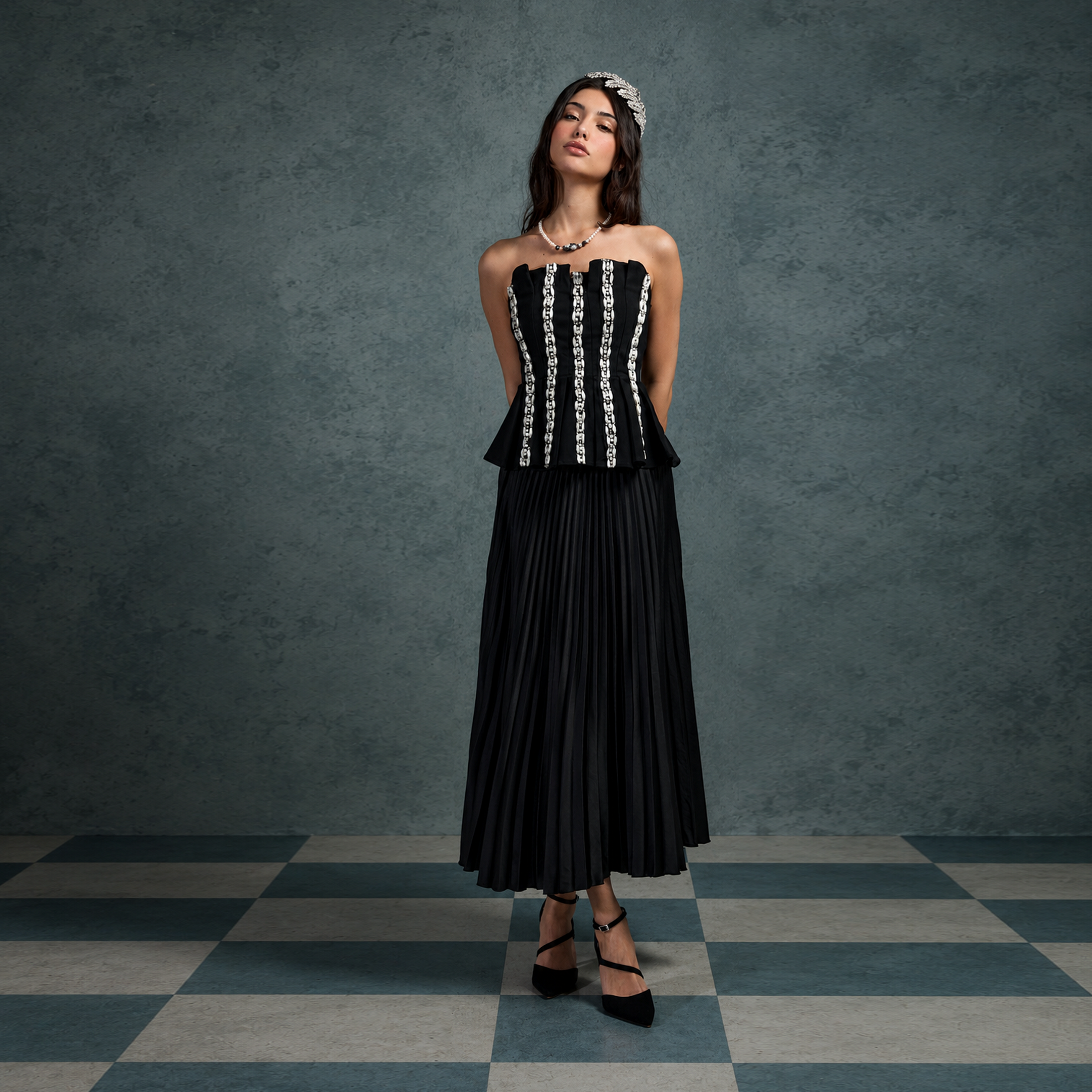 Pearlline Sculpted Top