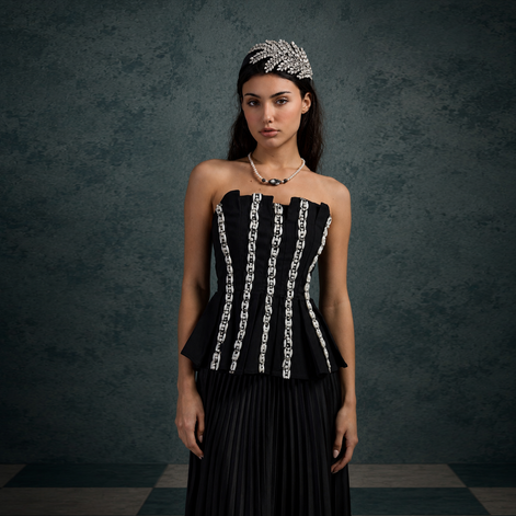 Pearlline Sculpted Top