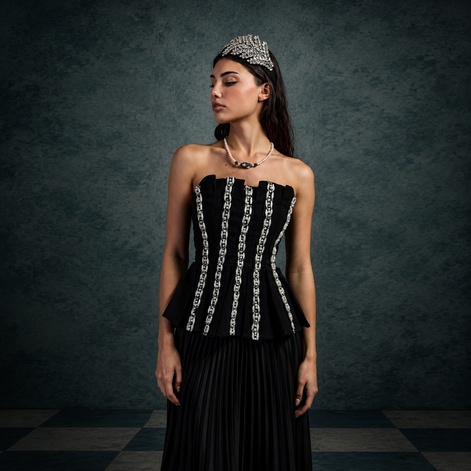 Pearlline Sculpted Top