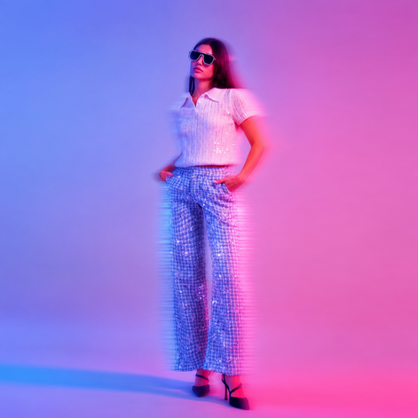 Frozen Tweed Tailored Trousers