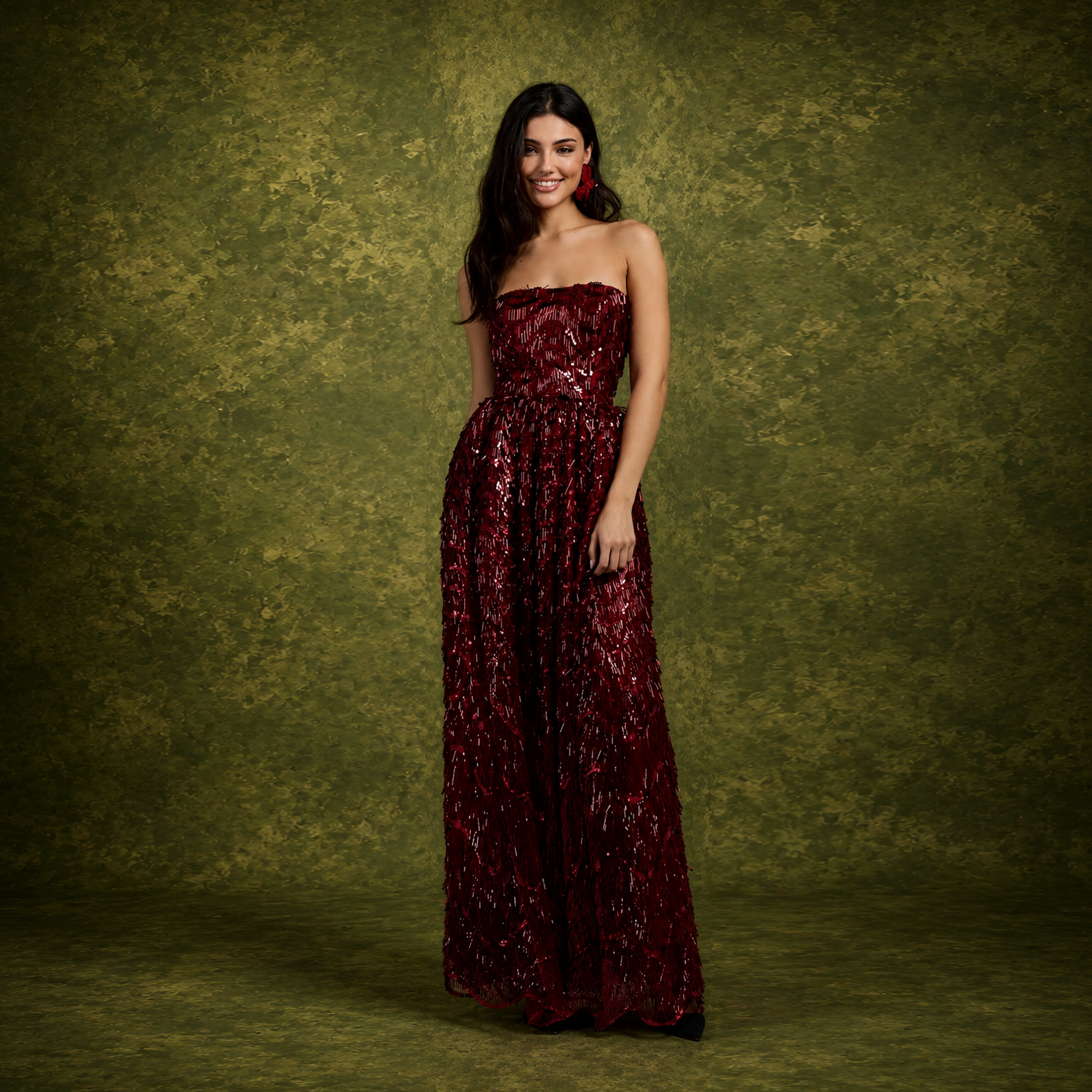 Ruby Strapless Sequin Dress