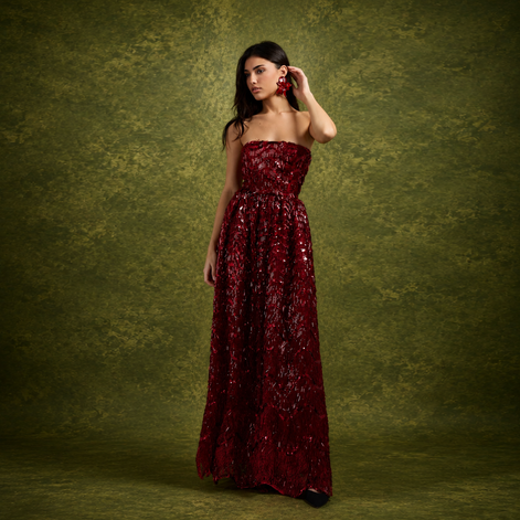 Ruby Strapless Sequin Dress