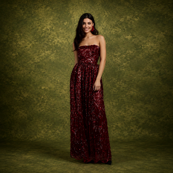 Ruby Strapless Sequin Dress